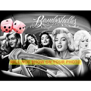 Collectible Photograph Image 8x10 Hollywood's Golden Girl Bombshells, Wall Art
